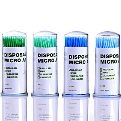 Cepillo micro dental ultrafino fino regular del aplicador disponible de Microbrush