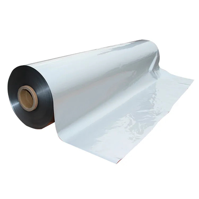 Película PET metálizada de polietileno blanco 12u de revestimiento alimenticio Película suave Petg Plata Cristal Película de espejo para mascotas
