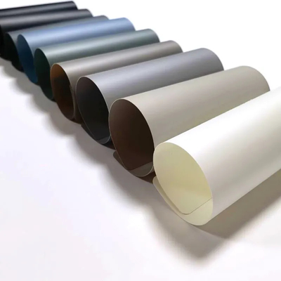 0.25mm Color sólido Alto brillante Toque suave de plástico PETG PET Tablero de muebles Rollo de película protectora para laminación