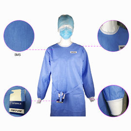 Estándar hecho punto prueba flúida disponible impermeable de la manga del puño del vestido quirúrgico