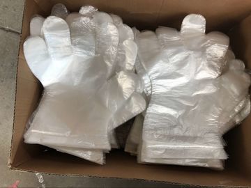 Guantes plásticos disponibles grabados en relieve para la comprobación/la manipulación de alimentos médicas