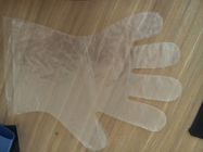 Prenda impermeable de la caja fuerte de la comida de los guantes disponibles del plástico transparente del HDPE con la superficie lisa