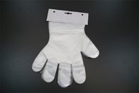 Superficie lisa plástica disponible transparente de la prueba de aceite de los guantes para la manipulación de alimentos