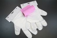 100 guantes disponibles del polietileno plástico del paquete para la manipulación de alimentos