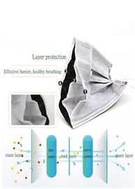 Máscara médica disponible de 4 capas/irritación no- disponible de la mascarilla del filtro del carbono