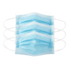 Mascarilla disponible azul filtración de 3 capas no tejida con el lazo elástico del oído