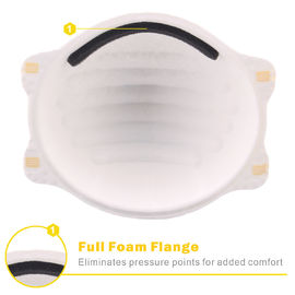 Máscara disponible de la taza FFP2, máscara de la seguridad de construcción con el clip de aluminio ajustable de la nariz