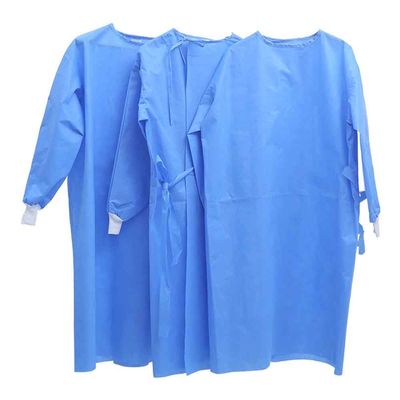 El funcionamiento disponible del hospital viste el vestido quirúrgico resistente flúido estéril no tejido de SMS