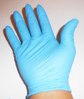 El guante azul del nitrilo del examen de Dispsoable pulveriza las 12 pulgadas libre para el uso médico