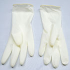 Los guantes disponibles blancos del examen del látex pulverizan libre para el uso médico liso