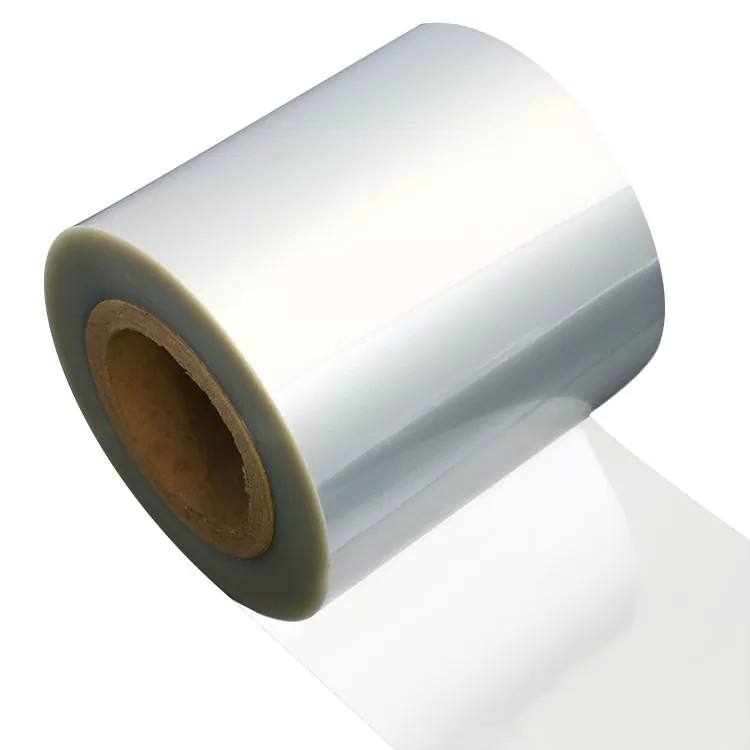 Película retráctil POF transparente a prueba de humedad suave de 45 cm de ancho X 1335 metros de pliegue Película PETG