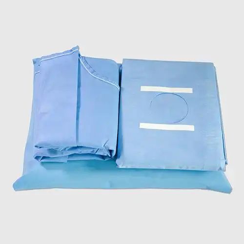 Kit quirúrgico desechable azul E O estéril Suministros quirúrgicos integrales para clínicas Hospitales y profesionales médicos